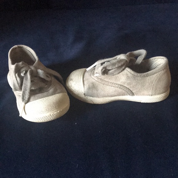🇪🇸 ZARA BABY 4.5T Lace Up Green Khaki Canvas Shoes Unisex Toddler - Picture 11 of 12
